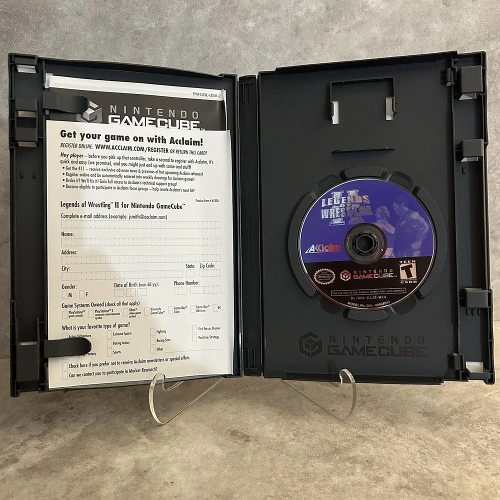 Legends of Wrestling 2 II (Nintendo GameCube, 2002) No Manual